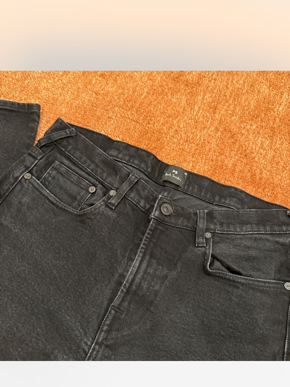 Paul Smith Slim Straight Black Denim Jeans